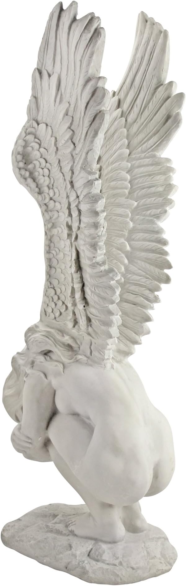Design Toscano KY30700 Extended Grace Angel Garden Statue, 24 Inch, Antique Stone