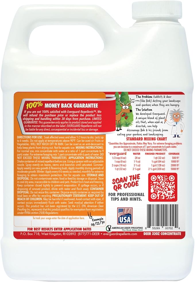 Everguard ADPC032 Concentrated Deer and Rabbit Repellent