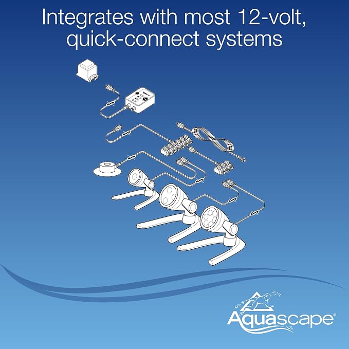 Aquascape LED Pond Garden Landscape Spotlight 6 Watt | Submersible | 12 Volt | 5 Year Limited Warranty