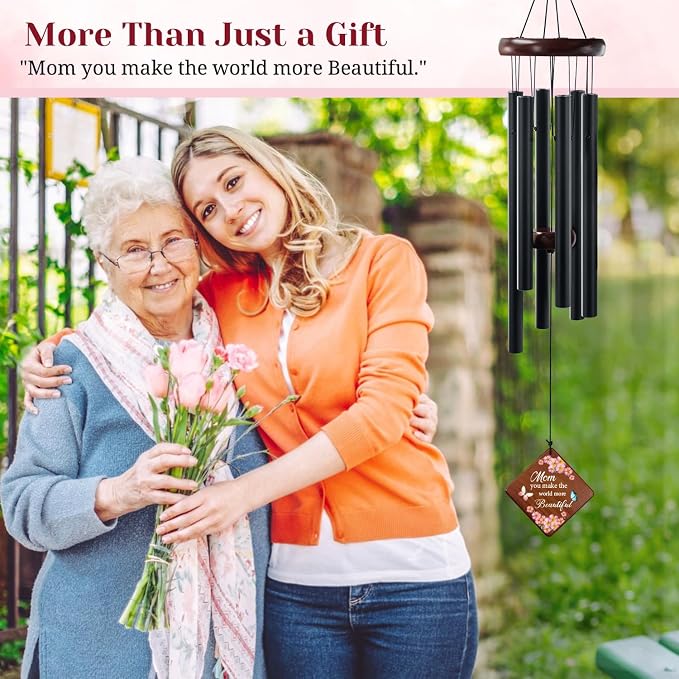 36" Memorial Wind Chimes Sympathy Gift - Cardinal Windchimes in Loving Memory of Loved One, Memorial Cardinal Gifts for Loss of Mom/Dad, Bereavement,Condolence,Funeral Grieving