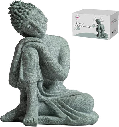 Little Buddha Statue for Home - Handmade Stone Meditation Sitting Buddha Figurine, Buddah, Buda, Budda, Baby Buddha Statue Indoor/Outdoor, Buddha Decor & Gifts, Buddhas, Buddha Sculpture