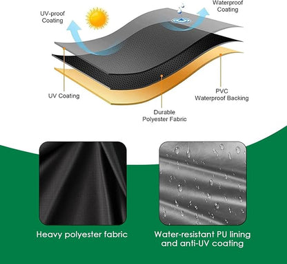 Plant Covers Freeze Protection, 24" Planter Covers Fit 2x2 FT Raised Garden Beds - Heavy Duty Large Pot Cover for Outdoor Winter Frost Cold Weather, Black 25"D x 24"H