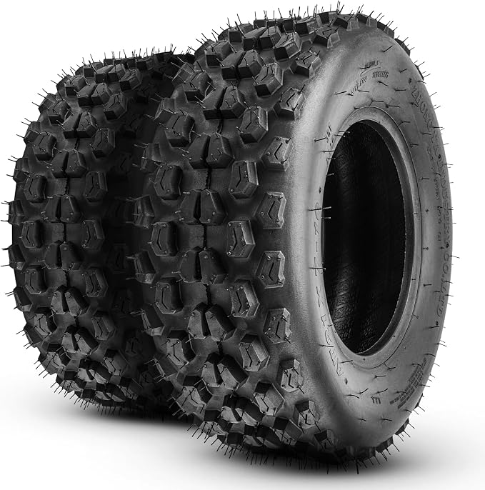 PHILTOP 21x7-10 ATV UTV Tires, 4-Ply Super Mud 21x7-10 ATV All-Terrain Tires for Riding Mowers, Golf Carts, Off-Road,2 Pcs,Tubeless (Z-116)