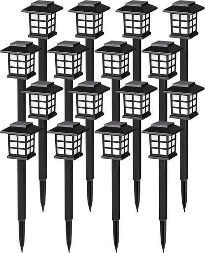 SOLPEX 16 Pack Solar Outdoor Lights, Path Lights, Walkway Lights Outdoor, Solar Garden Lights, Pathway Lights Waterproof for Garden, Yard, Landscape (Warm White)