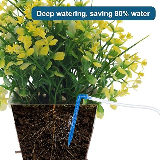 Automatic Plant Waterer Replacement Kit for 15 Potted Plants, Accessories Expansion Set for Auto Drip Irrigation Programmable Self Watering Timer Devices