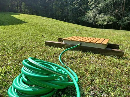 SANFU Upgraded Hybrid Garden Hose 5/8-Inch X 25 FT, Heavy Duty, Burst 800PSI, Water Hose Non-Kinking With Grip Handle, 3/4" GHT Solid Brass Fittings, Green+White