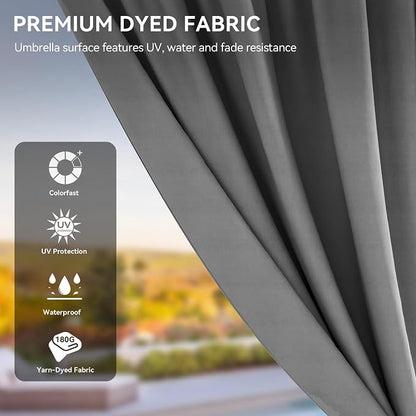 YITAHOME 12x16ft Hardtop Gazebo with Nettings and Curtains | Heavy Duty Double Roof Galvanized Steel Outdoor Combined of Vertical Stripes Roof for Patio, Backyard, Deck, Lawns, Gray
