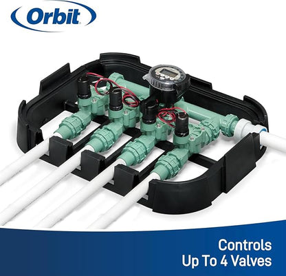 4-Pack Orbit 57865 Battery-Operated Sprinkler Timer, Black