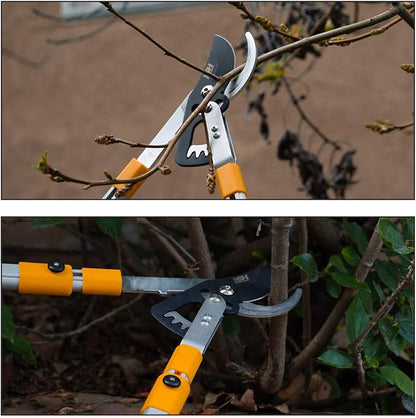 STEELHEAD Heavy-Duty 27-40" Adjustable Gear-Bypass Limb & Branch Lopper, Telescoping Extendable Handles, Ratcheting, Cuts Up to 1-3/4”, Secateurs, Shock-Absorbing, Effort-Saving, USA-Based Support | Telescoping Extendable Handles, Cuts to 1-3/4", Shock...