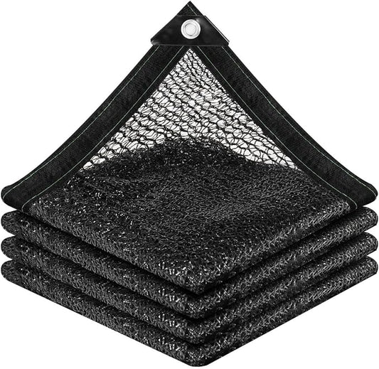 vensovo 30% Sunblock Shade Cloth Net Black Resistant - 10x25 Ft Garden Shade Mesh for Plant Cover, Greenhouse, Chicken Coop, Kennels, Tomatoes Plants