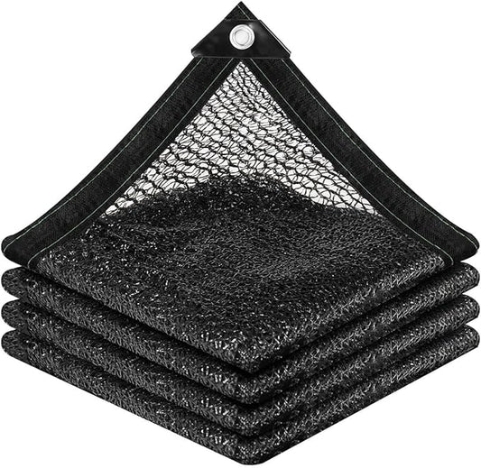 vensovo 30% Sunblock Shade Cloth Net Black Resistant - 16x20 Ft Garden Shade Mesh for Plant Cover, Greenhouse, Chicken Coop, Kennels, Tomatoes Plants