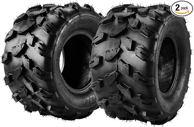 PHILTOP 18x9.5-8 ATV UTV Tires, 4-Ply Super Mud 18x9.5-8 ATV All-Terrain Tires for Riding Mowers, Golf Carts, Off-Road,2 Pcs,Tubeless (Z-124)