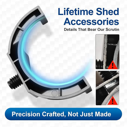 Shed Accessories for Suncast | Heavy Duty ABS Storage Shed Hooks | J&U Shape Tool Hooks Compatible with Craftsman&Suncast Storage Shed