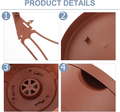 3Pcs Hanging Hanging Plant Pot Basket with Drainage Holes for Home Balcony Pots