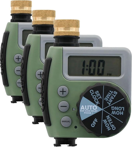 Orbit 62056 One Outlet Single-Dial Hose Faucet Timer (Pack of 3)