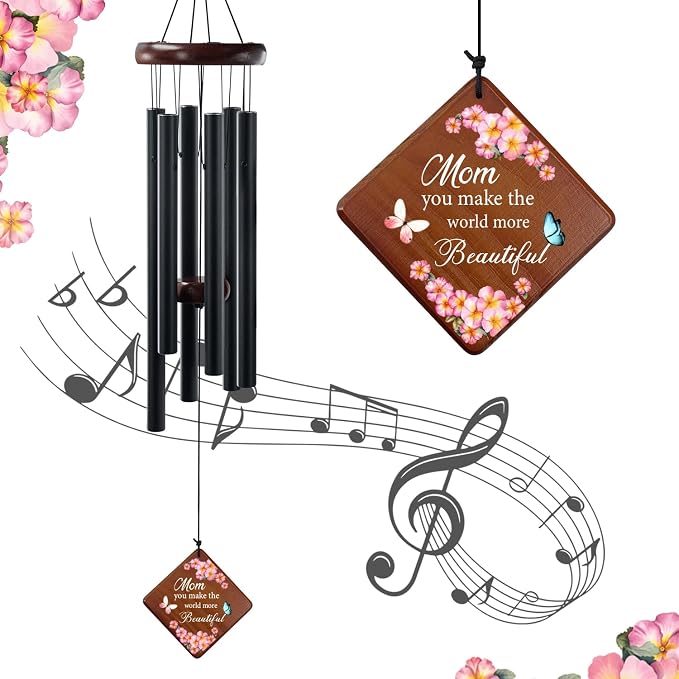 36" Memorial Wind Chimes Sympathy Gift - Cardinal Windchimes in Loving Memory of Loved One, Memorial Cardinal Gifts for Loss of Mom/Dad, Bereavement,Condolence,Funeral Grieving