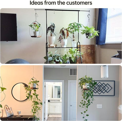 Adnkwolivt Hanging Planter for Indoor Plants - Outdoor Plant Hanger, Mid Century Metal Plant Hanger, Indoor Conner Ceiling, Gift for Mom, Plant Lovers, Housewarming