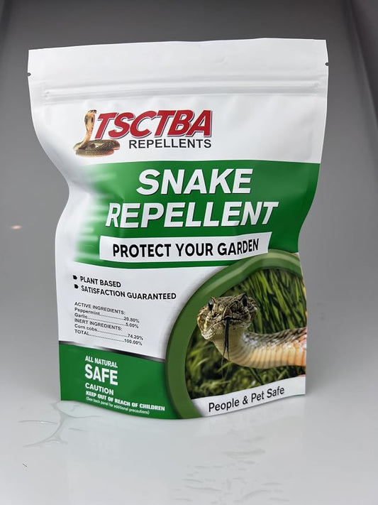 Snake Repellent for Yard, Snake Away Repellent for Garden/Lawn, Snake Deterrent Outdoor, Backyard Snake Repellent, Covers 120 Sq Ft, Lasts Up to 60 Days, 4 Packs/Bag