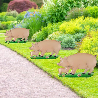 Decorative Garden Stakes with Pig Design,Ideal for Pig Lovers for Yard Art, Outside, Patio, Outdoor Decor, Garden Decorations, Lawn Ornaments