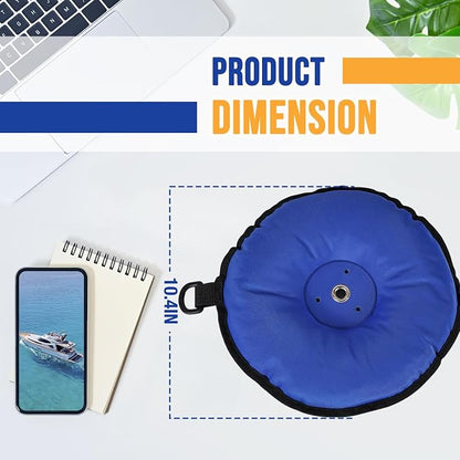 Weighted Sand Bag Boat Base for Bird Deterrent Systems, Compatible with Bird B Gone/Bird Barrier Long Legs Bird Deterrent, Portable Stabilizing Base for Boats & Docks, Weatherproof Blue Canvas, 5 lbs