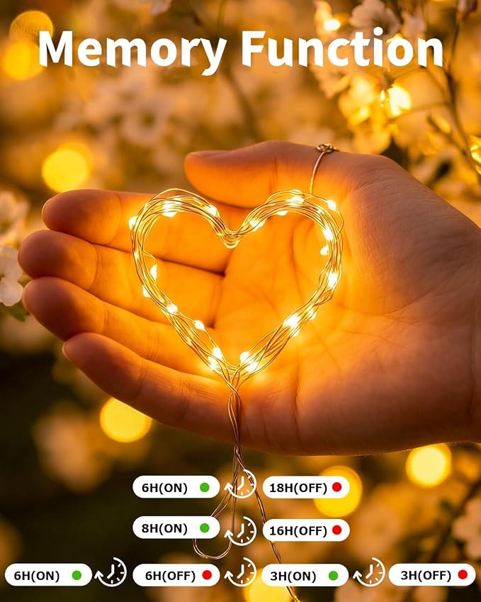Solar Fairy String Lights 2 Pack Outdoor Remote Total 79FT 240LED Warm Multicolor 11 Mode Solar Powered Waterproof Copper Wire Twinkle String Light for Christmas Garden Tree Wedding Yard Decoration