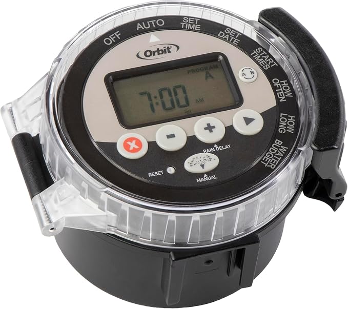6-Pack Orbit 57865 Battery-Operated Sprinkler Timer, Black