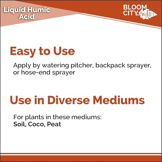 Bloom City Humic Acid – Liquid Soil Conditioner for Stronger Root Growth, Better Nutrient Uptake & Greener Grass