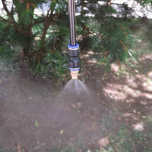 Update Drip Irrigation Kit, 98FT Automatic Watering System with 25 Replaceable 360° Bendable Sprayers, Atomizing Copper Nozzles for Garden, Plant, Lawn, Patio and Yard.(25)