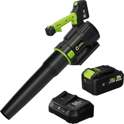 GarveeTech Electric Leaf Blower, 650CFM & 200MPH | Cordless Leaf Blower with 4.0Ah Battery, Lightweight Battery Blowers for Lawn, Patio, Yard, Garden, Outdoor