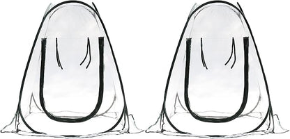 Gardzen 2-Pack 27"x27"x31" Pop up Grow Greenhouse Small Greenhouse, Steel Frame Portable Plant Flowers Mini Green House Zipper Cover for Outdoor & Indoor Use