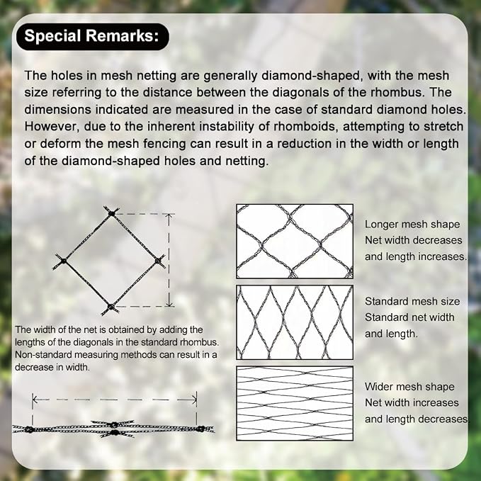 Bird Netting for Chicken Coop 30x30Ft, 1/2" Mesh, Strong Woven Poultry Netting Roof Cover for Chicken Run, Heavy Duty Bird Net for Fruit Trees, Blueberry, Vegetables, Garden Protection