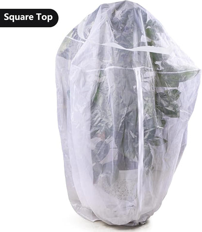 Zippered Caterpillar Sleeve, Milkweed Plant Netting, Garden Netting Plant Covers Bird Net with Drawstring, 24 inch Square Top, 48 inch Drop