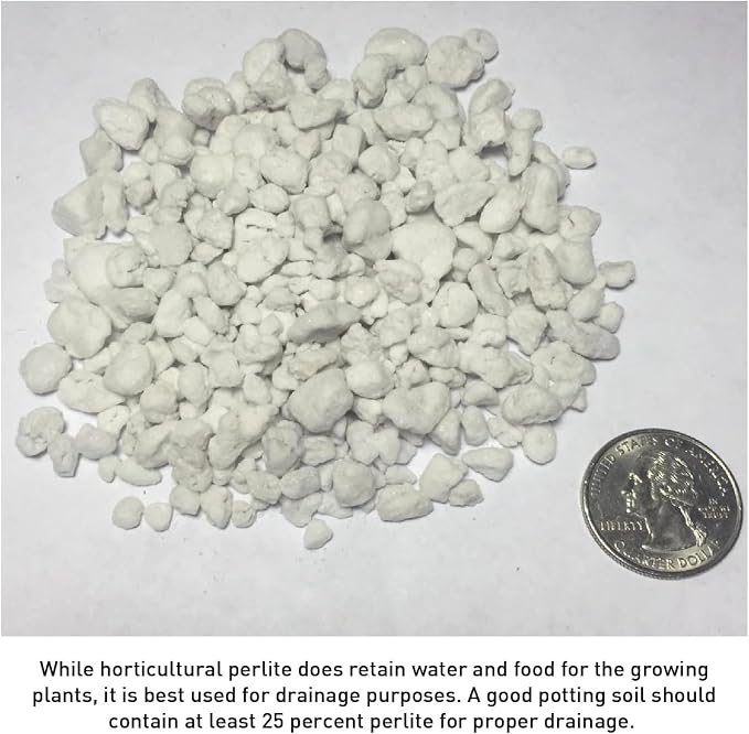 Norcal Perlite Horticultural Organic Certified Premium Screened Coarse Garden Indoor Outdoor Plants Soil and Drainage 4 Cubic Feet (103 Quarts) 1 Bag