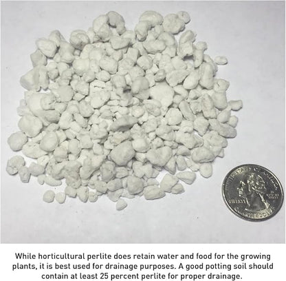 Norcal Perlite Horticultural Organic Certified Premium Screened Coarse Garden Indoor Outdoor Plants Soil and Drainage 4 Cubic Feet (103 Quarts) 1 Bag NEW