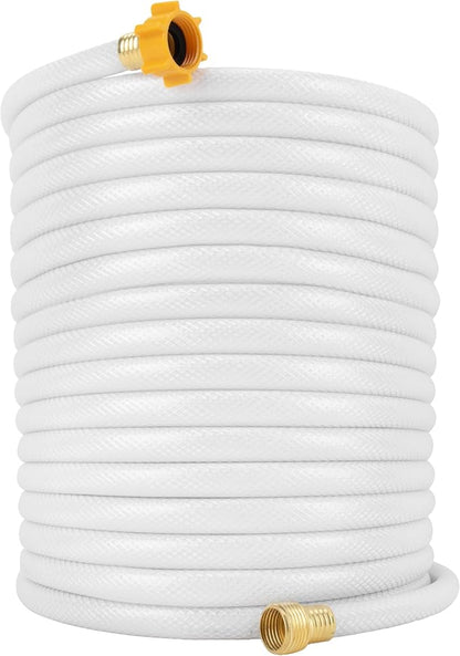Camco TastePURE 75 Foot RV and Marine Drinking Water Hose Accessory with 5/8" ID for Camping, Tailgating, & Outdoor Recreation, White