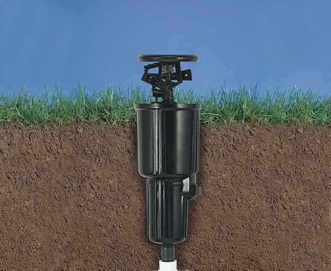 Orbit 55200 Pulse Pop-Up Impact Sprinkler Head, Black (Pack of 2)