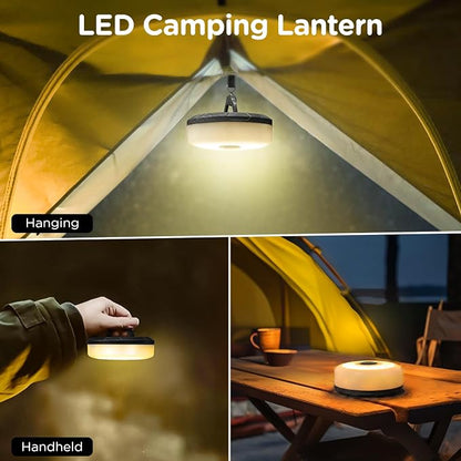 OGERY 2-Pack Camping String Lights, 32.8FT Rechargeable Christmas String Lights Outdoor/Indoor, 8 Modes 4-in-1 Quick Storage Fairy Lights Portable Lamp for Xmas Tree Decor Party Camping Essentials