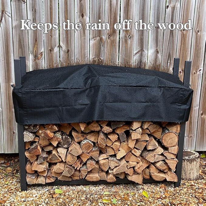 Firewood Rack Top Cover Waterproof Replacement for 5 Foot | Firewood Log Heavy Duty Storage Log Rack Covers (Not The Full Cover)