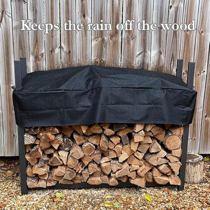 Firewood Rack Top Cover Waterproof Replacement for 5 Foot | Firewood Log Heavy Duty Storage Log Rack Covers (Not The Full Cover)