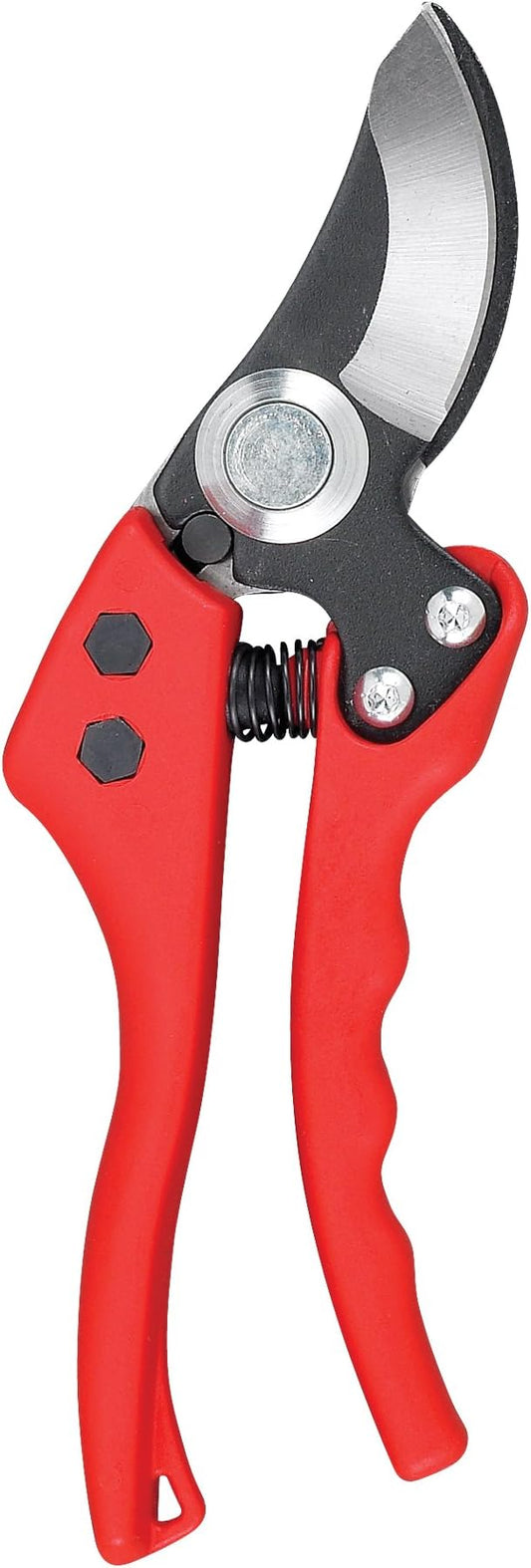 Corona BP 4180 Non-stick Steel Angled Bypass Hand Pruner - 5/8 inch Cut Capacity Stem and Branch Garden Shears, Red