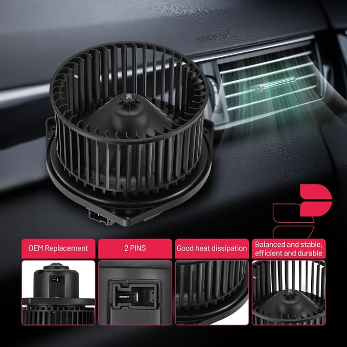 BDFHYK AC Heater Blower Motor Fan 700044 Compatible with Infiniti 1999 G20,01-02 G20,96-99 I30,97-03 QX4, Compatible with Nissan 95-99 Maxima,96-04 Pathfinder,HVAC Blower Motor Assembly 44-1295
