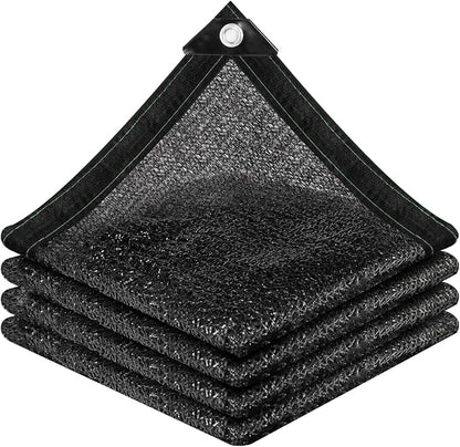 50% Sunblock Shade Cloth Net Black Resistant - 20x30 Ft Garden Shade Mesh Tarp for Plant Cover, Greenhouse, Chicken Coop, Kennels, Tomatoes Plants
