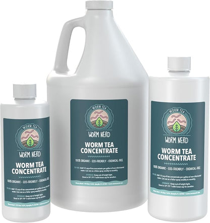 Arcadia Garden Products Worm Nerd’s Worm Tea Concentrate for Gardening, Orchids, Lawn Care, 1gal, Clear (WN13) ***Cannot Ship to Hawaii***