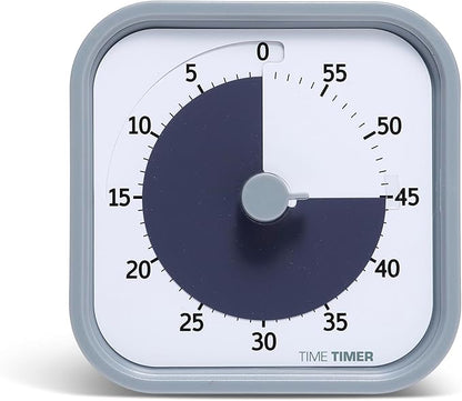 Time Timer MOD 60-Minute Visual Timer, Home Edition, Silent Operation, Study Tool for Homeschool and Office Use (Pale Shale)