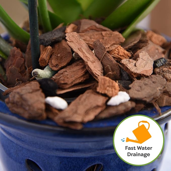 Perfect Plants Premium Orchid Bark 4qt. | Mulch Mix for Epiphytic Plants | Base for Orchid Potting Soil Substrate
