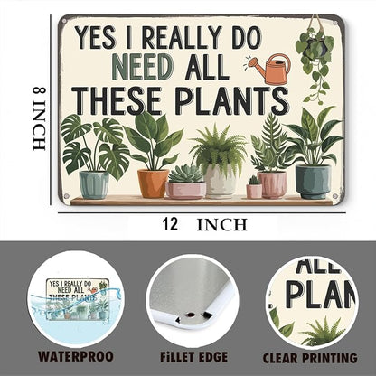 mmiishe Vintage Garden Signs Metal Wall Decor Garden Gifts for Women Men Green House Decor Metal Art for Home Gate Club Patio Porch8x12 Inch Plant Accessories Birthday Anniversary Decoration