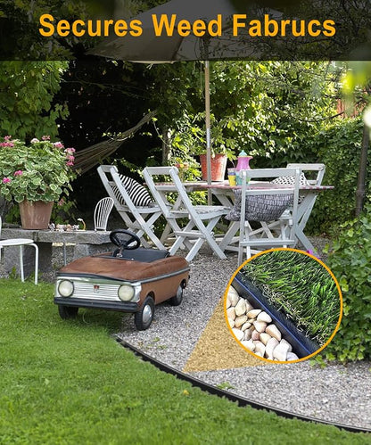 50-Pack 8-Inch Plastic Landscape Stakes,Spiral Edging Spikes Landscape Anchoring Spikes for Paver Edging, Weed Barrier, Artificial Turf & More Weed Barrier, Artificial Turf & More.