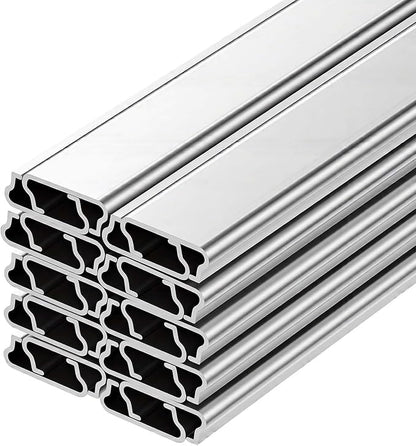 VEVOR Greenhouse Spring Wire and Lock Channel, 20 Packs 6.56 ft PVC-Coated Wiggle Wire & Aluminum Alloy Channel Bundle Kit with Included Screws, 0.05 in Thickened, Poly Film & Shade Cloth Attachments