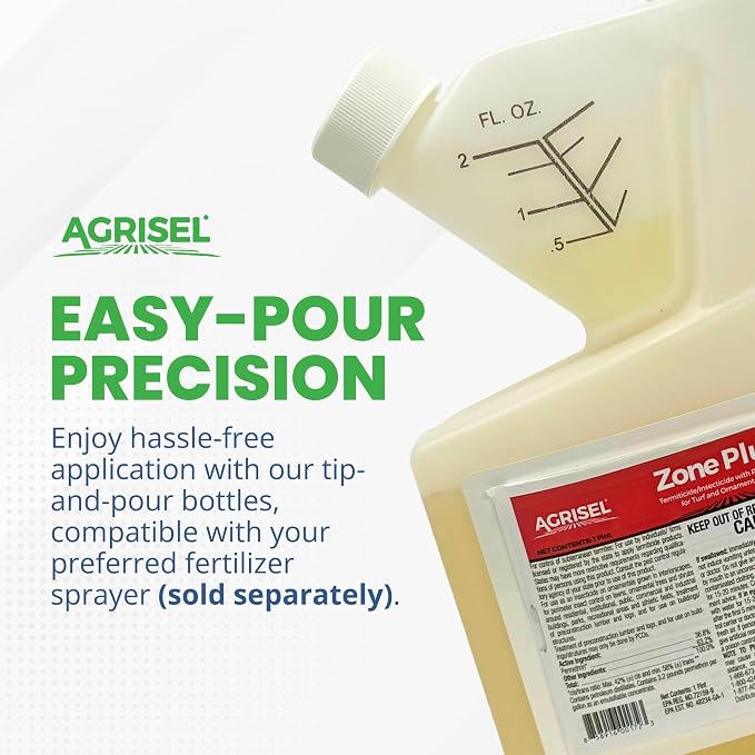 Agrisel Zone Plus Insect & Pest Control, Broad Spectrum, for Indoor & Outdoor, Effective Against 100 Pests, Eco-Friendly, 16 Ounce