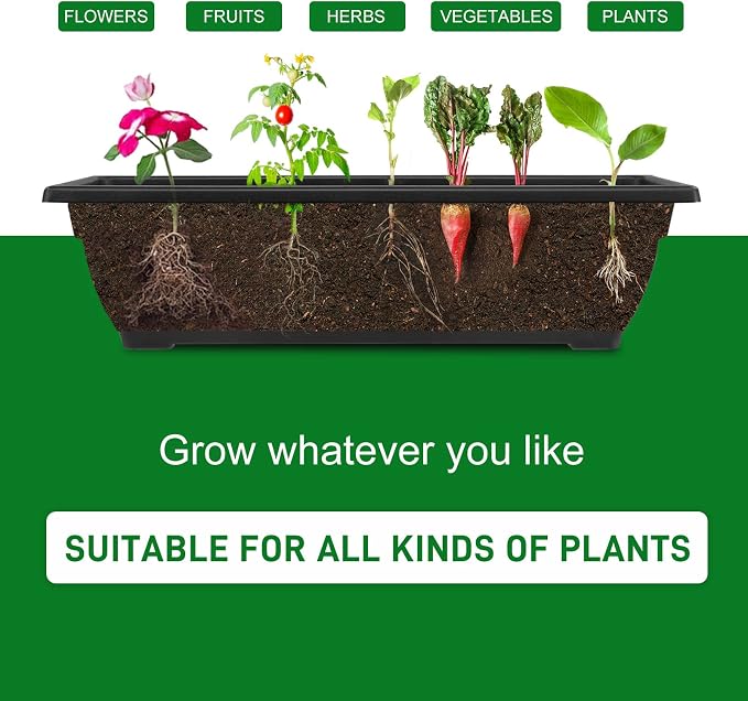 Outvita 4.4 FT Vertical Garden Bed Removable 5 Tier Elevated with 4 Wheels | Vertical Raised Planter, Black Raised Bed Box, Movable Vegetable Flower Planter for Patio Yard Indoor Outdoor